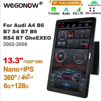 13,3 Palca Ownice 1Din Android10.0 avtoradio 360 za Audi A4 B6 B7 S4 B7 B6 RS4 B7 EXEO 2002-2008 Auto SPDIF Audio 4G LTE ŠT DVD