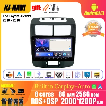 Za Toyota Avanza 2010 2011 2012 2013 2014 2015 2016 Avto Radio Multimedijski Predvajalnik Navigacija GPS Android 13 Carplay WIFI 4G