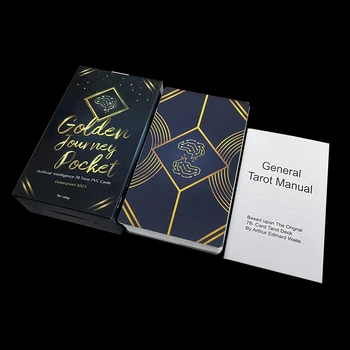 12x7cm Zlati energično lepa krovi, kdaj pridejo Vsaka kartica je barvita umetniško delo s Guide Book Vedeževanje