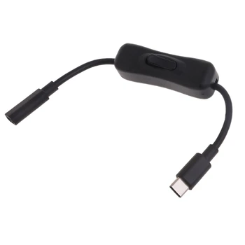 Priročen USB, C Moški-Ženski Kabel Podaljšek z On/Off za Maline 4 in Druge Vrste C Naprav