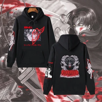 Napad na Titan Anime Hoodie 2023 Vroče Prodaje Sweatshirts Er Yeager Tiskanja Nekaj Puloverju Vrhovi Priložnostne Hip Hop Ulične Unisex
