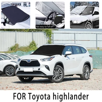 Avto snowcover frontcover za Toyota highlander auto toplotna izolacija dežnik proti zmrzovanju vetra, Zmrzali preprečevanje avto dodatki