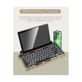 83 Igralne Tipke Tipkovnice Retro pisalnim strojem Tipkovnico Brezžično Tipkovnico Bluetooth, USB Mehanske Punk Keycaps za PC, C