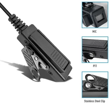 VSF-M02 Walkie Talkies Slušalka 2 Pin Akustična Cev slušalke za CP200D CP200 GP2000 CP040 XU1100 CLS1413 CLS1450 dvosmerni Radii