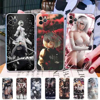 Nier Automata Anime Primeru Telefon Za iPhone 15 14 13 12 Mini 11 Pro XS Max X XR SE 6 7 8 Plus Mehki Silikonski Pokrov