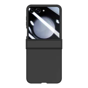 Majhen Zaslon Kaljeno Film Primeru Telefon Za Samsung Galaxy Ž Flip 5 5 G PC Trdo Lupino, Barva Flip5 Tečaj Zaščitni Pokrov
