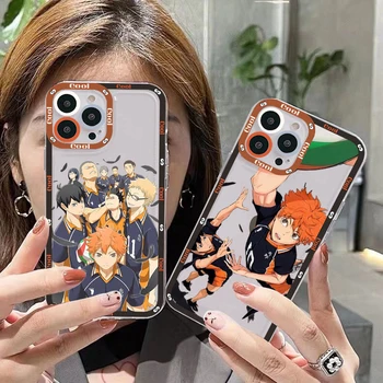 Anime Haikyuu Visoka Šola za Odbojko Hinata Kageyama Tobio Primeru Telefon za iPhone 11 12 13 Mini Pro Max 14 Pro Max Primeru lupini