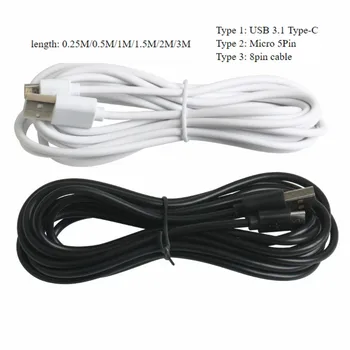 300pcs Tip USB C Kabel za HTC Huawei Samsung 8PIN USB Kabel za IPhone 2A Micro USB Adapter za Android Telefon 0,25 m 1m 2m 3m