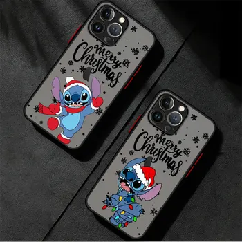 Božič Disneys Stitchs Primeru Telefon za iPhone XS X 8 Plus 12 Mini Pro 15 14 Pro Max XR 13 11 7 Pro SEBI 6S Shockproof Pokrov
