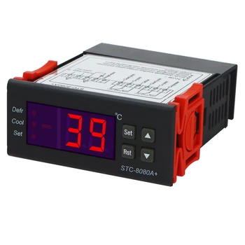 STC-8080A+Digitalni Temperaturni Regulator 220V Regulator Hladno Skladiščenje Zamrzovalnik Senzor Higrometer 40%