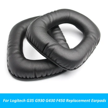 Zamenjava Black Uho Blazine Blazine Earpads Deli Za Logitech G35 G930 G430 F450 Slušalke Slušalke Pribor