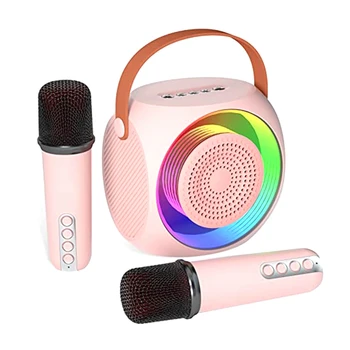 Vroče-Prenosni Bluetooth Karaoke Zvočniki Stroj Z 2 Mikrofona, Ki Je Primerna Za Rojstni Dan Darila Dom Strank