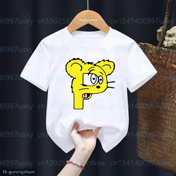 Novo Fantje/Dekleta T-Shirt Živali Grafični Pismo Print Custom Ime Za Otroke Rojstni Dan Oblačila Tshirt Srčkan Baby Toddler Tshirt