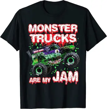 Pošast Tovornjakov, ki So Moje Jam Kul Vintage Retro Tovornjak Ljubimec Majica s kratkimi rokavi Velikosti S-5XL