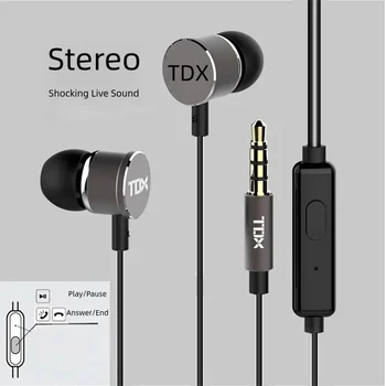 TD 160 3,5 mm Žične Slušalke Stereo Čepkov Bas Slušalke Športne Slušalke-line Nadzor za Prostoročno uporabo z Mic