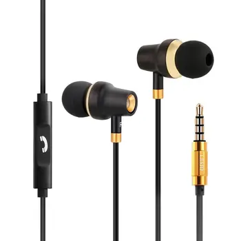 3,5 MM Žično High Fidelity Štiri-kanalni izhod za Slušalke D8 Visoke Ločljivosti Heavy Bass V uho Trajne Slušalka Z Mikrofonom Za Pametni Telefoni