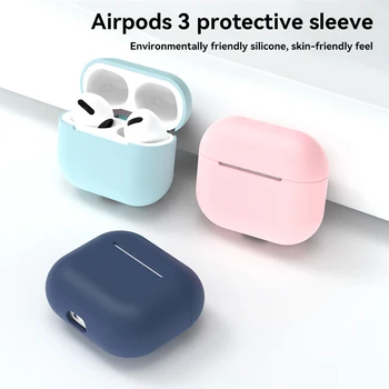 Škatla Za Shranjevanje Bluetooth Slušalke Primeru Pribor Silikonska Zaščitna Torbica Za Airpods Pro 3 Lahki Trajno Izvajanje Modelov