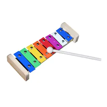 8 Lestvice Xylophone Razsvetljenje Glasbena Igrača za Band Igralce, Otroke in Odrasle