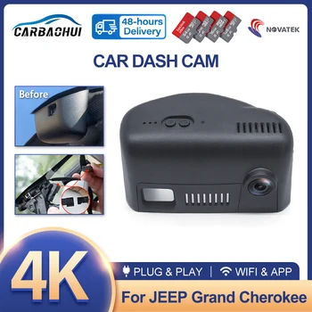 Plug and Play 4K 2160P Avto DVR Vožnje Video Snemalnik Dash Cam Kamera Za Jeep Grand Cherokee WK2 2015-218 2019 2020 HD DashCam