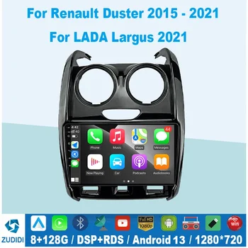 2din Android 13 Auto Avto Radio Večpredstavnostnih za Renault delovna halja 2015-2020 LADA Largus 2021 2 din Stereo Carplay 4G GPS