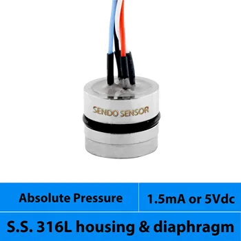 absolutni tlak prevodnik, 1.5 mA ALI 5V dc, AISI 316L materiala, abs pritisnite 100kpa, 4 bar, 6 bar, 10bar, 16 bar, za 2,5 mpa