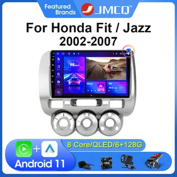 2Din avtoradio Stereo Multimedijske Video Predvajalnik Za Honda Fit Jazz Mesto 2002-2007 Navigacija Vodja Enote Carplay 4G Android 11