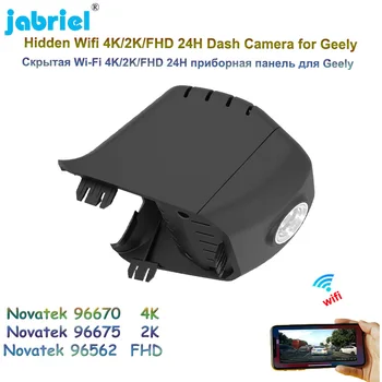 Jabriel Wifi 2160P 4K 2K Dash Cam Kamera 24Hour Parkiranje Spremljanje Avto DVR Video Snemalnik Za Geely Lynk&Co 01 170°FOV 2021 2022