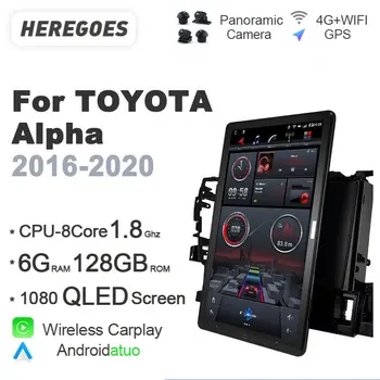 Tesla Zaslon Android 10 Avto DVD Predvajalnik Za Toyota Prius Plus V Alfa 2012 2013 2014 2015 2016 2017 GPS Radio Carplay Bluetooth