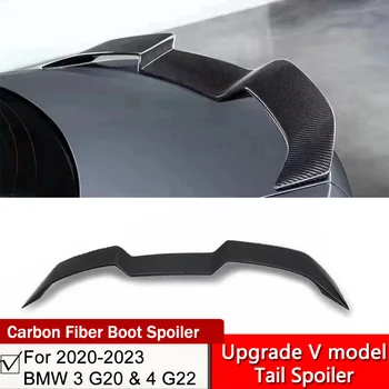 Za BMW 3 G20 dodaj Vstyle PRIM boot spojler iz ogljikovih vlaken materiala 2020 2021 2022 2023 BMW4 serije G22 trunk spojler lepo prilegajo z letalom