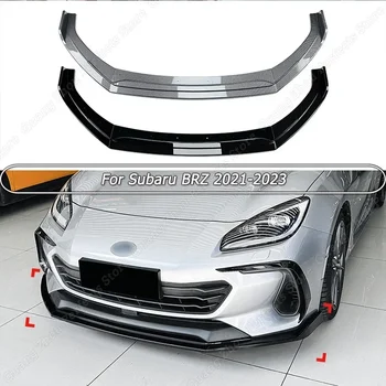 Avto Sprednji Odbijač za Ustnice Splitter Spojler Canrds ABS Body Kit Iskanje CS Slog Za Subaru BRZ 2021 2022 2023 Gloss Black/Carbon Videz