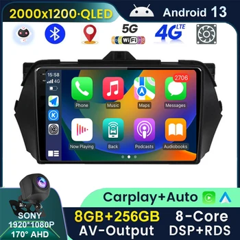 QLED 2K Android 13 avtoradio, Predvajalnik Za Suzuki Alto 2009 2010-2016 2017 Autoradio Večpredstavnostna Carplay Navigacija GPS DVD Predvajalnik