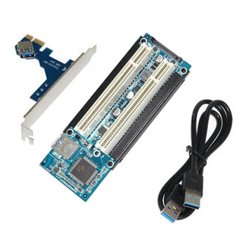 Pcie Dvojni Riser PCI Card PCI-E PCI Razširitveno Kartico Adapter Podpira Zajem Kartico, Zvočno Kartico Vzporednih Vrat Kartico