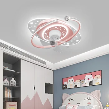 Lestenec, tresenje glave sesalna stropni ventilator svetlobe Jedilnico, spalnica študija doma tiho z ventilatorjem eno 360-stopinjski stropni ventilator LED