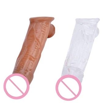 Moški Dildos Kondom, Penis Petelin Obroč Zamudo Izliv Večkratno Uporabo Spodbujanje Penis Rokavi Moški Širitev Dick Extender Seks Igrače