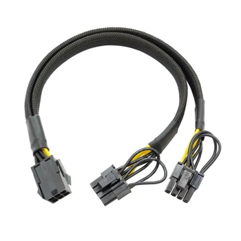 PCIE Grafične Kartice Napajalni Kabel Podaljšek 6P, da 2x8pin Splitter Adapter PCIE Kabel 87HC