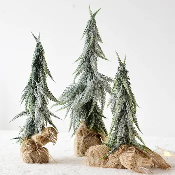 Mini sneženja Božično drevo doma namizje pe zgrinjati okraski majhne cedre dekoracijo Božični okraski, árvore natalne