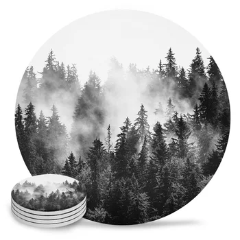 Gozd, Drevesa, Preprostost Krog Železnica Aparat Za Namizni Podstavki Kuhinjski Pribor Vpojne Keramični Coasters