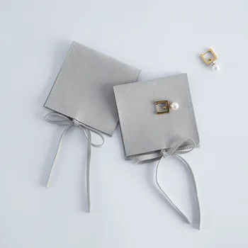 Mikrovlaken Nakit Embalaža, Vrečke za Poročni Prstan Uhani, Ogrlica Božična Darila Darilna Vrečka Mala Pasja Mošnje