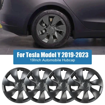 Avtomobil Hubcap 19 Palčni Zamenjava Kolesni pokrov Kit Polno Kritje Za Tesla Model Y 2019-2023 Hub Skp 4PCS Avto Dodatki