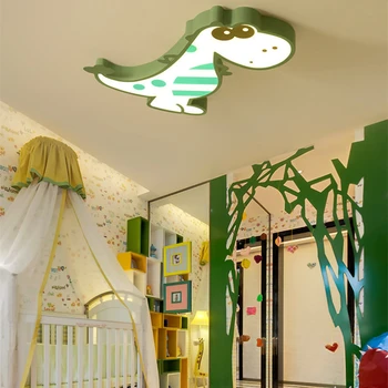 LED Stropni Ustvarjalne Risanka Dinozaver za otroški Sobi Luč, Sodobno Toplo in Romantično Fant in Dekle Spalnica Svetlobe Lampara RC