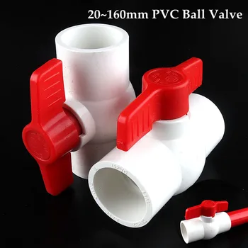 ID 20/25/32/40 mm PVC Cev Kroglični Ventili za Vodo, Namakalni Sistem Oskrbe in Odtočnih Cevi Hitro Ventil Vode Cevni Priključek Pribor
