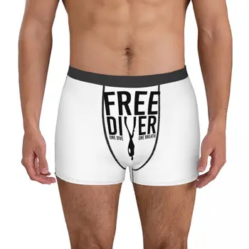 Undergarment Potapljanje Srčni Utrip Free Diver 7 Seksi Moške Boxer Hlačke Priložnostne Grafični Smešno Sarkastičen Pozimi Nosljivi