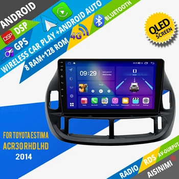 AISINIMI Android Avto Dvd Predvajalnik navigacija Za Toyota Estima ACR30 RHD LHD avtoradio Avto Avdio Gps Multimedia Stereo Monitor