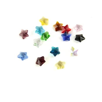 Vse Barve 100 kozarcev 14 mm K9 Steklene Kroglice Za Sklop Garland DIY Kroglice Kristalno Pet Začne Kroglice