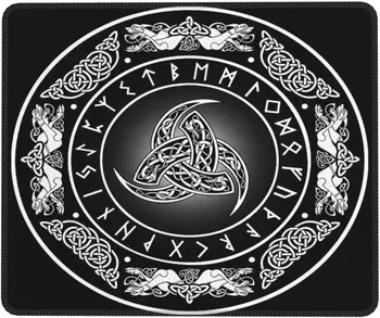 Odin Viking Norse Poganski Mitologije Simbol Mouse Pad Dekoracijo za Igralce, Primerna za Delo Urada Gume Non-Slip Mouse Pad