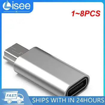 1~8PCS Mini USB za Tip C Adapter 5 Pin Moški Mini USB za Ženski USB Tip C Prenos Podatkov Priključek za MP3, PC Kamera