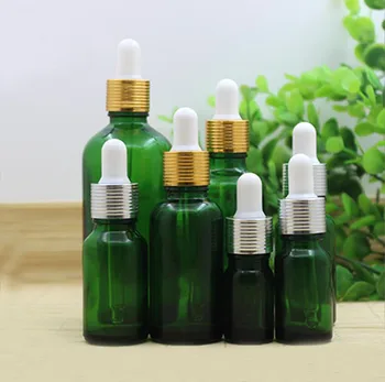 5ml10ml15ml20ml30ml50ml100ml zeleni steklenici kapalko pokrov eterično olje vzorec toner vlage losjon emulzija kozmetične embalaže