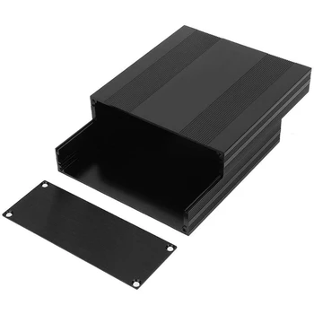 T8WC Elegantno Črno Split Vrsta Aluminija DIY Elektronskih Ohišje Elektronski Projekta Sklope Prilagodite z Lahkoto 145x54x150mm